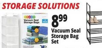 Ocean State Job Lot Vacuum seal storage bag set offer