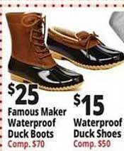 Ocean State Job Lot Famous maker waterproof duck boots offer