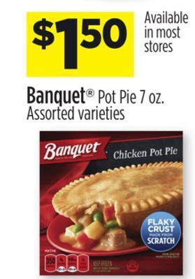 Dollar General Banquet® pot pie offer