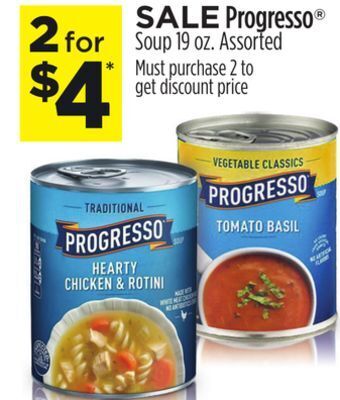 Dollar General Progresso® soup offer