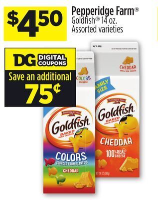 Dollar General Pepperidge farm® goldfish® offer