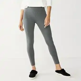 Kohl's Women's croft & barrow® classic solid leggings offer