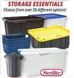 Ocean State Job Lot Storage essentials offer