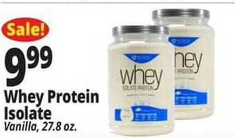 Ocean State Job Lot Whey protein isolate offer