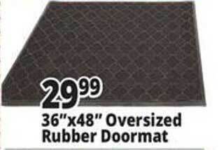 Ocean State Job Lot Oversized rubber doormat offer