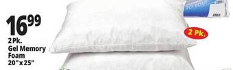 Ocean State Job Lot 2pk gel memory foam offer