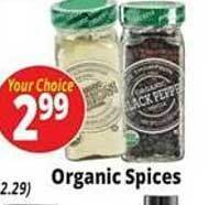 Ocean State Job Lot Organic spices offer