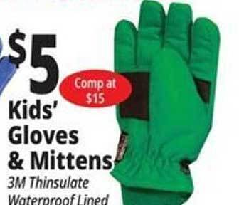 Ocean State Job Lot Kids' gloves & mittens offer