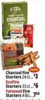 Ocean State Job Lot Charcoal fire starters offer