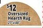 Ocean State Job Lot Oversized hearth rug offer