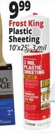 Ocean State Job Lot Frost king plastic sheeting offer