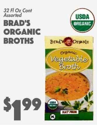 The Food Emporium Brad's organic broths offer