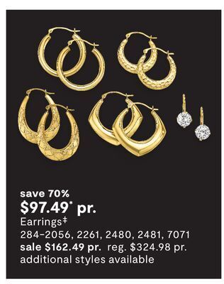 JC Penney Earrings‡ offer
