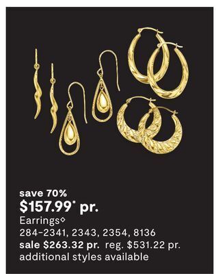 JC Penney Earrings◊ offer