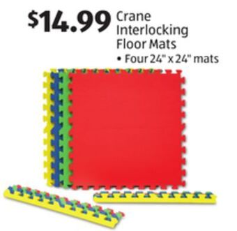 Aldi Crane interlocking floor mats offer