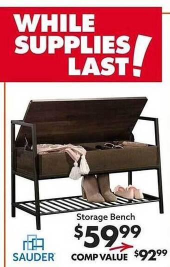 Big Lots Storage bench offer
