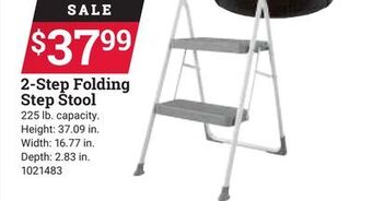 Ace Hardware 2-step folding step stool offer