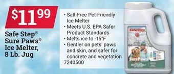Ace Hardware Safe step® sure paws® ice melter, 8 lb. jug offer