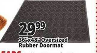 Ocean State Job Lot Oversized rubber doormat offer