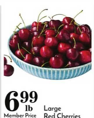 Pavilions Large red cherries offer