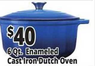 Ocean State Job Lot 6 qt. enameled cast iron dutch oven offer