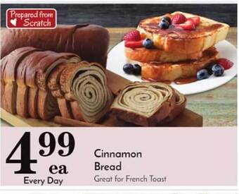 Pavilions Cinnamon bread offer
