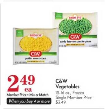 Pavilions C&w vegetables offer