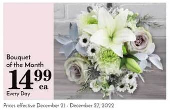 Pavilions Bouquet of the month offer