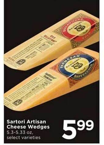 Cub Foods Sartori artisan cheese wedges offer