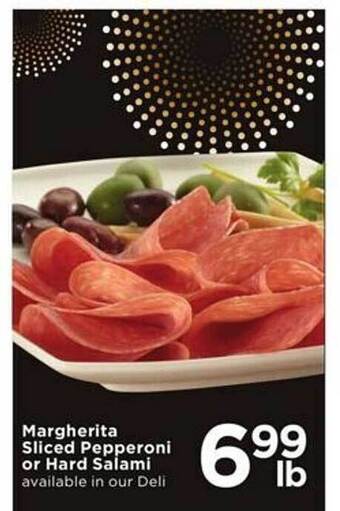 Cub Foods Margherita sliced pepperoni or hard salami offer