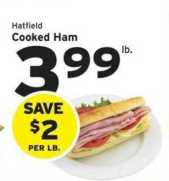 Hannaford Cooked ham offer