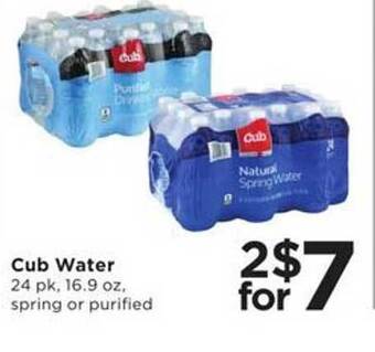 Cub Foods Cub water offer
