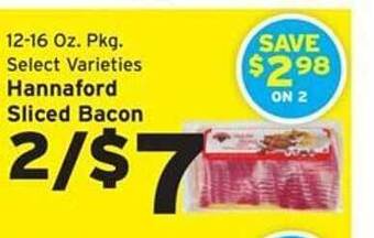 Hannaford Hannaford sliced bacon offer