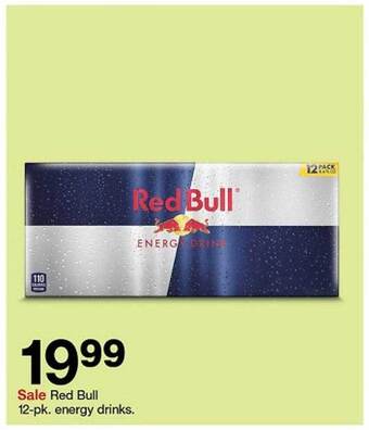 Target Red bull 12-pk. energy drinks. offer