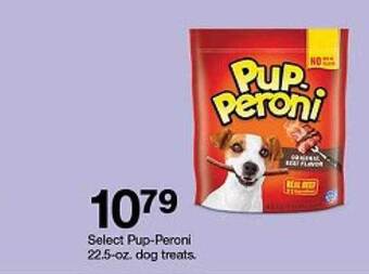 Target Select pup-peroni dog treats offer