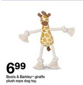 Target Boots & barkley giraffe plush rope dog toy. offer