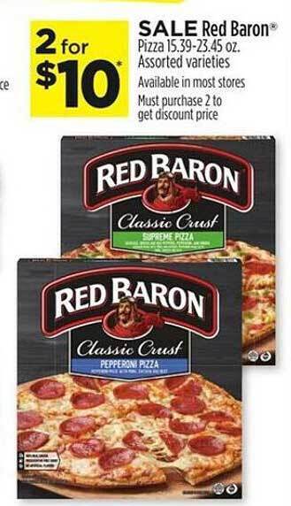 Dollar General Red baron pizza offer