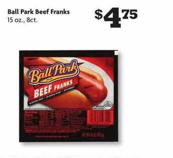 Family Dollar Ball park beef franks offer