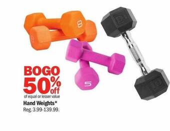 Meijer Hand weights* offer