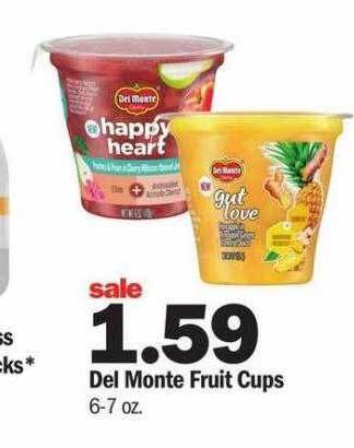 Meijer Del monte fruit cups offer
