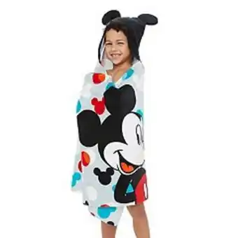 Kohl's Disney's mickey mouse kids hooded towel by the big one® offer