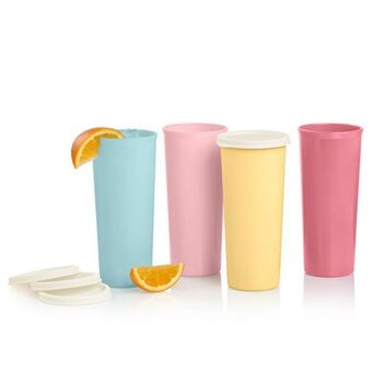 Tupperware Vintage large 16oz /470ml tumblers (set of 4) offer