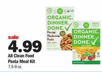 Meijer All clean food pasta meal kit offer