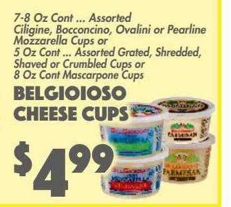 The Food Emporium Belgioioso cheese cups offer