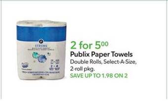 Publix Publix paper towels offer