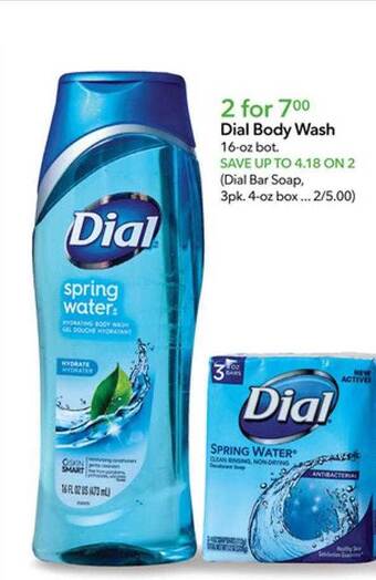 Publix Dial body wash offer