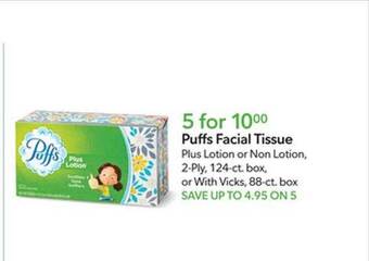 Publix Puffs facial tissue offer