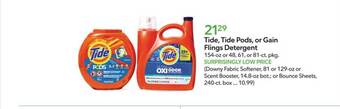 Publix Tide, tide pods, or gain flings detergent offer
