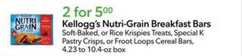 Publix Kellogg's nutri-grain breakfast bars offer