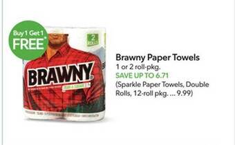 Publix Brawny paper towels offer